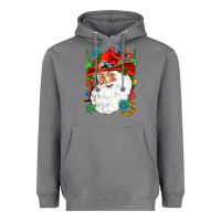 Storm Cowboy Santa Heavyweight Hoodie - NancyCooperArtShop