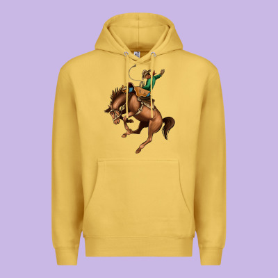 Bucking Bronco Rodeo Premium Hoodie Designed By Bettercallsaul