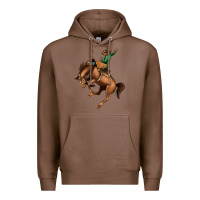 Chestnut Bucking Bronco Rodeo Premium Hoodie - Bettercallsaul