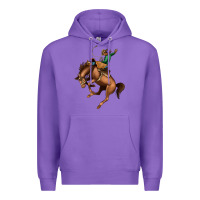 Purple Bucking Bronco Rodeo Premium Hoodie - Bettercallsaul