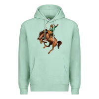 Seafoam Bucking Bronco Rodeo Premium Hoodie - Bettercallsaul