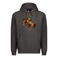 Smoke Bucking Bronco Rodeo Premium Hoodie - Bettercallsaul