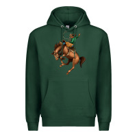 Sports Green Bucking Bronco Rodeo Premium Hoodie - Bettercallsaul