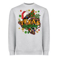 Heather Grey texas christmas Heavyweight Sweatshirt - AdoDesignShop