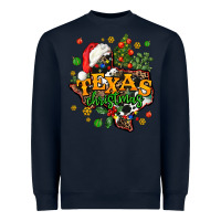 Navy texas christmas Heavyweight Sweatshirt - AdoDesignShop