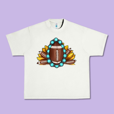 Football Gemstone Sunflower Urban Heavy Tee Designed By Jahusdesignshop