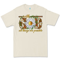 With God All Things Are Possible With Daisy Premium Tee | Teevron