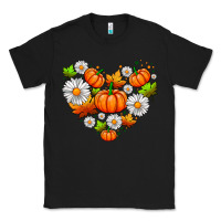 Black pumpkin and daisies Classic Tee - AdoDesignShop