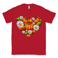 Red pumpkin and daisies Classic Tee - AdoDesignShop