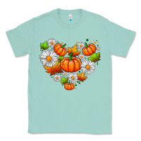 Seafoam pumpkin and daisies Classic Tee - AdoDesignShop