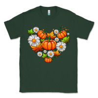 Sports Green pumpkin and daisies Classic Tee - AdoDesignShop
