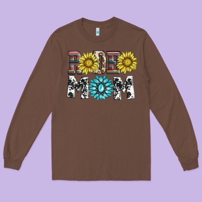 Rodeo Mom Long Sleeve Tee Designed By Adodesignshop