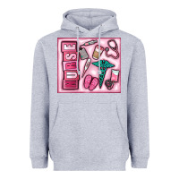 Heather Grey nurse Heavyweight Hoodie - MaliasSmallBusiness
