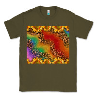 Army Green pride sunflower  rainbow leopard Classic Tee - AdoDesignShop
