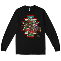 Black aztec rodeo christmas Long Sleeve Tee - AdoDesignShop
