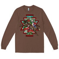 Chestnut aztec rodeo christmas Long Sleeve Tee - AdoDesignShop