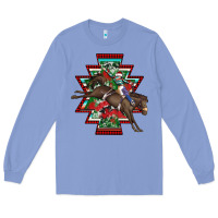 Colony Blue aztec rodeo christmas Long Sleeve Tee - AdoDesignShop