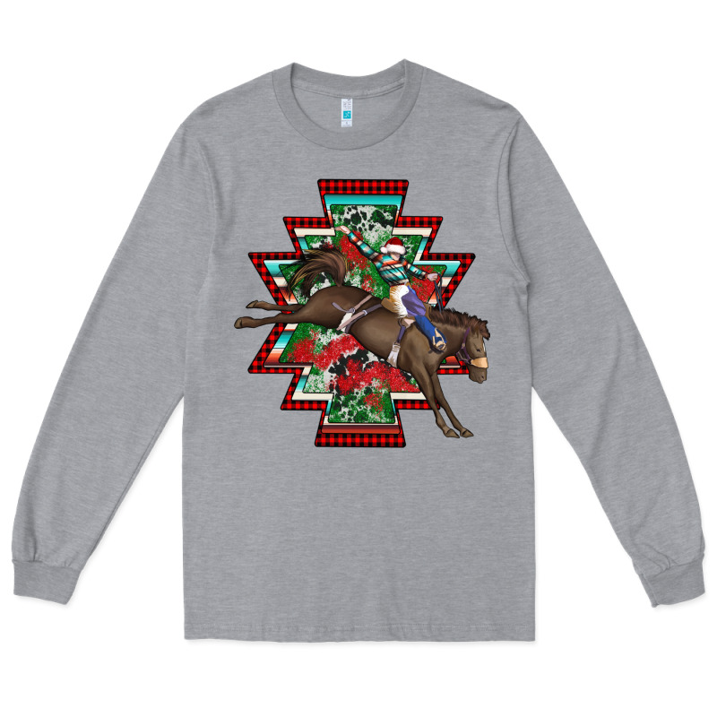 Aztec Rodeo Christmas Long Sleeve Tee by AdoDesignShop | Teevron