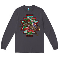 Smoke aztec rodeo christmas Long Sleeve Tee - AdoDesignShop