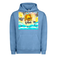 Pigment Pebble Blue sunny vibes Urban Hoodie - TumblerDesignByShophia