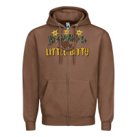 Chestnut its alright to be little bitty Zipper Hoodie - MaliasSmallBusiness