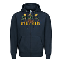 Navy its alright to be little bitty Zipper Hoodie - MaliasSmallBusiness