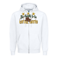 White its alright to be little bitty Zipper Hoodie - MaliasSmallBusiness