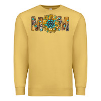 Antique Gold Western Mom With Gemstone And Sunflower Premium Sweatshirt - BundleAndBundleShop