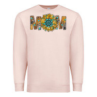 Pale Pink Western Mom With Gemstone And Sunflower Premium Sweatshirt - BundleAndBundleShop