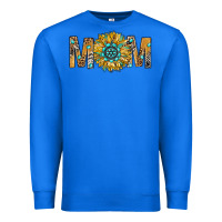 True Royal Western Mom With Gemstone And Sunflower Premium Sweatshirt - BundleAndBundleShop