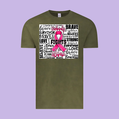 Breast Cancer Nobody Fights Alone Vintage Tee Designed By Jahusdesignshop