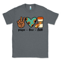 Charcoal Heather peace love fall Classic Tee - JahusDesignShop