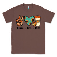 Chestnut peace love fall Classic Tee - JahusDesignShop