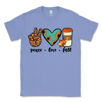 Colony Blue peace love fall Classic Tee - JahusDesignShop
