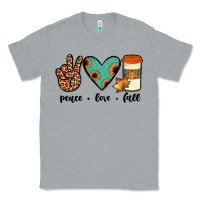 Heather Grey peace love fall Classic Tee - JahusDesignShop