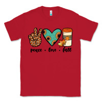 Red peace love fall Classic Tee - JahusDesignShop