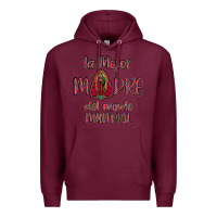 Burgundy La mejor Madre Del Mundo Mundial Premium Hoodie - Bettercallsaul