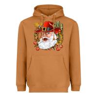 Meerkat Cowboy Santa Heavyweight Hoodie - NancyCooperArtShop