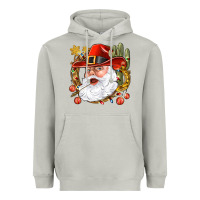 Moon Dust Cowboy Santa Heavyweight Hoodie - NancyCooperArtShop