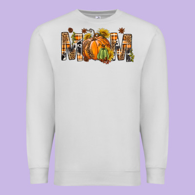 Western Mom With Pumpkins Premium Sweatshirt Designed By Bundleandbundleshop