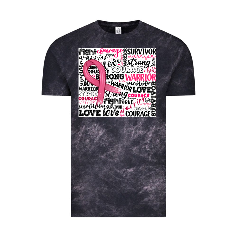 Breast Cancer Ribbon Vintage Tee by JahusDesignShop | Teevron