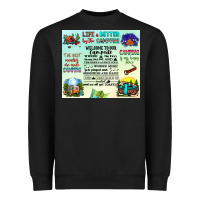 Black life is better by the campfire Heavyweight Sweatshirt - JahusDesignShop