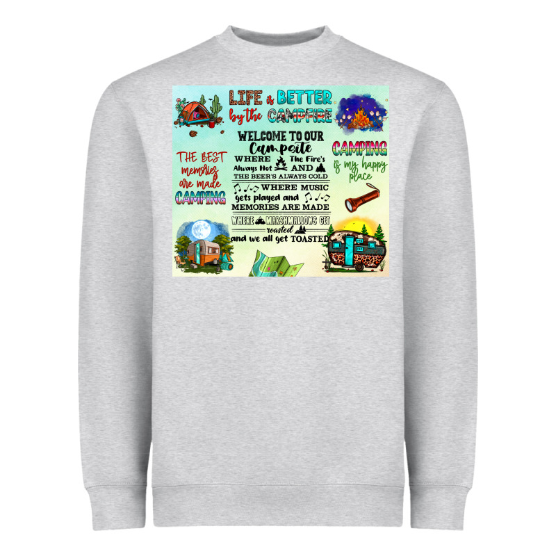 Life Is Better By The Campfire Heavyweight Sweatshirt by JahusDesignShop | Teevron