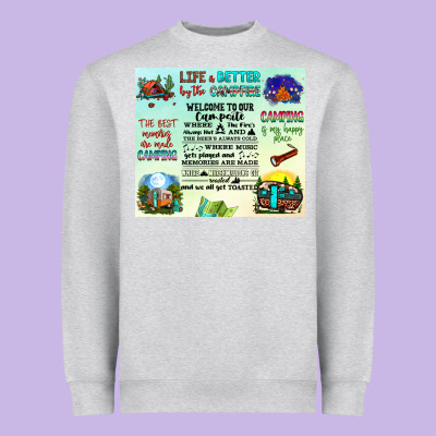 Life Is Better By The Campfire Heavyweight Sweatshirt Designed By Jahusdesignshop