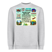 Heather Grey life is better by the campfire Heavyweight Sweatshirt - JahusDesignShop