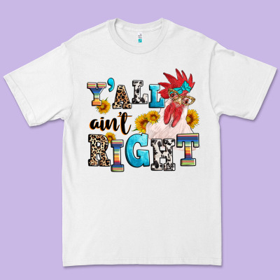 Y'all Ain't Right Crazy Premium Tee Designed By Texasbilliewilder