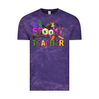 Cloud Purple spooky teacher Vintage Tee - AdoDesignShop