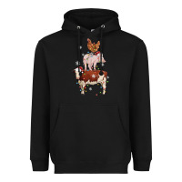 Black Merry Christmas Farm Animals Heavyweight Hoodie - MaliasSmallBusiness