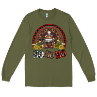 Army Green rainbow and hohoho with gnome Long Sleeve Tee - AdoDesignShop