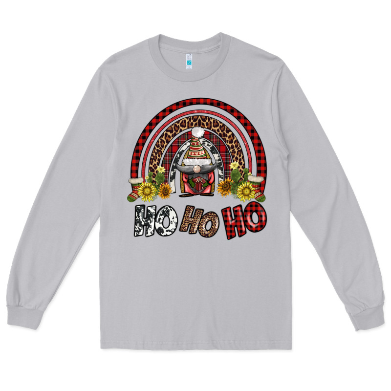 Rainbow And Hohoho With Gnome Long Sleeve Tee by AdoDesignShop | Teevron